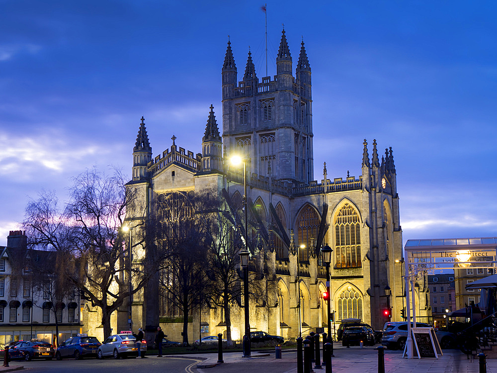 Bath Abbey, Bath, UNESCO World Heritage Site, Somerset, England, United Kingdom, Europe