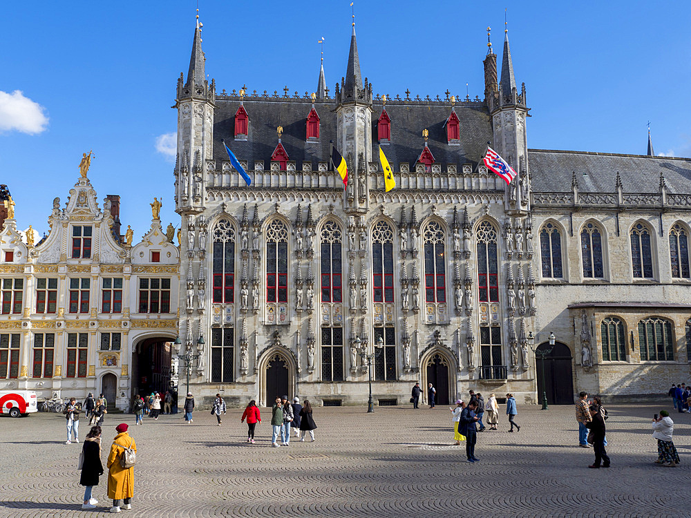 City Hall (Stadhuis), Bruges, UNESCO World Heritage Site, Belgium, Europe