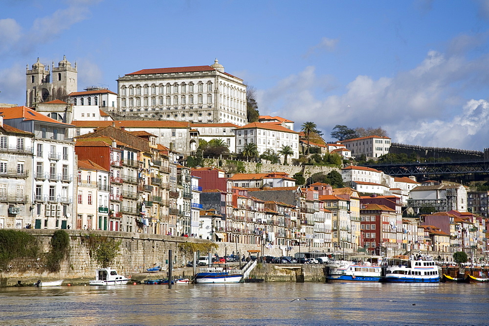 Cais de Ribeira waterfront, Ribeira, Oporto, Portugal, Europe