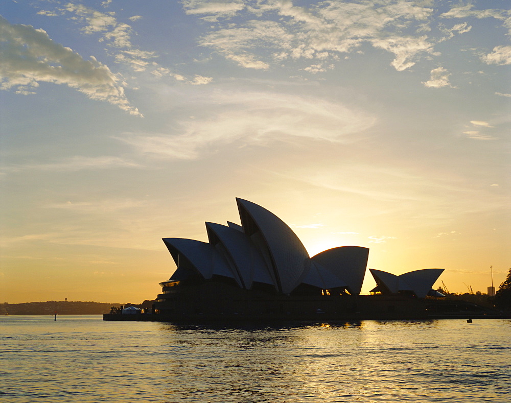 The Sydney Opera House in the evening, Sydney, New South Wales, Australia