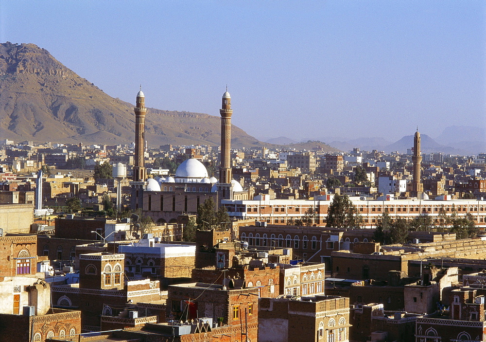 Cityscape of Sanaa, Yemen, Middle East