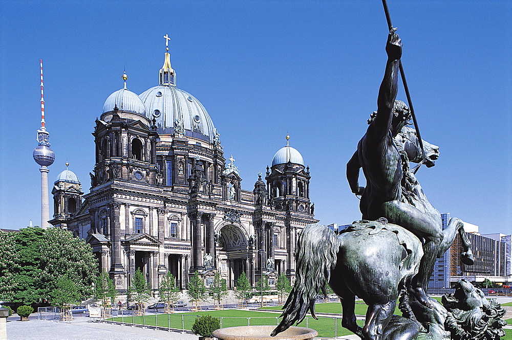 Altes Museum With Berlin Cathedral, Berlin, Germany