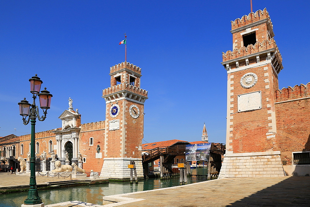 Watergate to the Arsenal of Venice, Venice, UNESCO World Heritage Site, Veneto, Italy, Europe