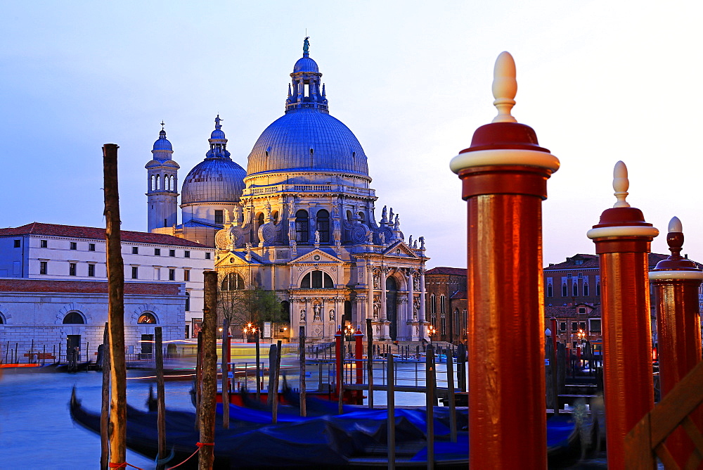 Grand Canal with Church of Santa Maria della Salute, Venice, UNESCO World Heritage Site, Veneto, Italy, Europe