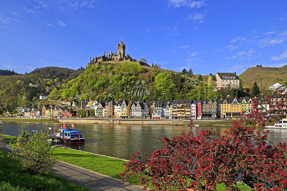 Cochem Imperial Castle, the Reichsburg, on Moselle River, Rhineland-Palatinate, Germany, Europe