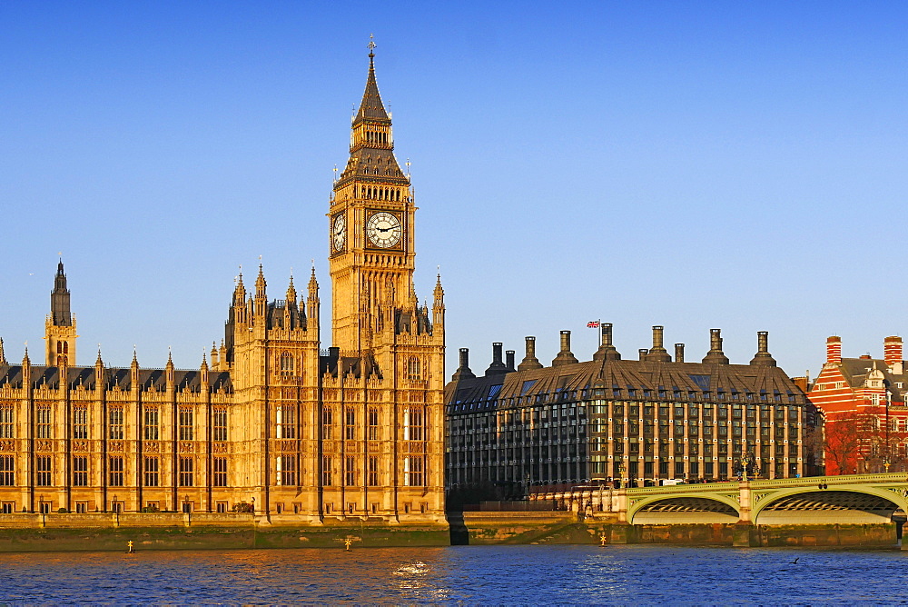 Big Ben, Houses of Parliament, UNESCO World Heritage  Site, London, England, United Kingdom, Europe