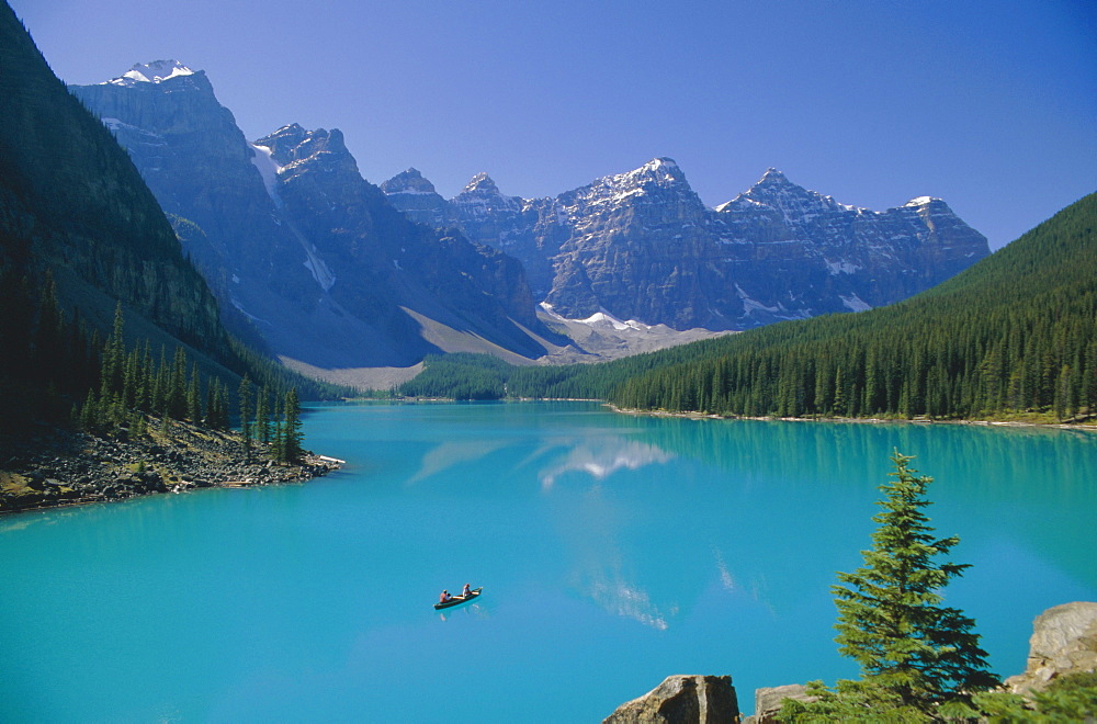 Valley of the Ten Peaks, Moraine Lake, Banff National Park, Rocky Mountains, Alberta, Canada, North America