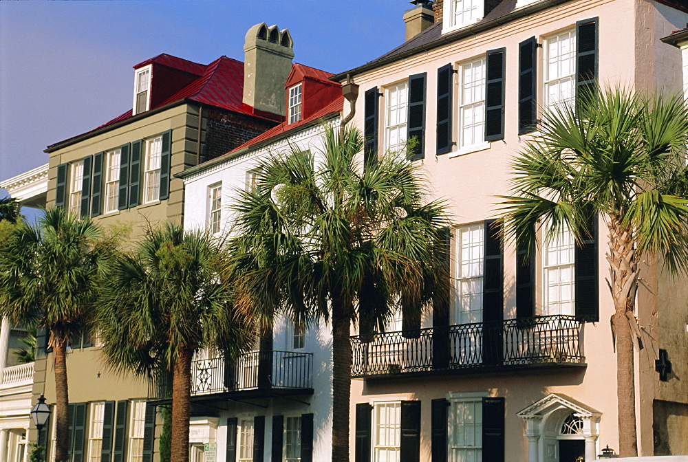 Early 19th century town houses, Charleston, South Carolina, USA, North America