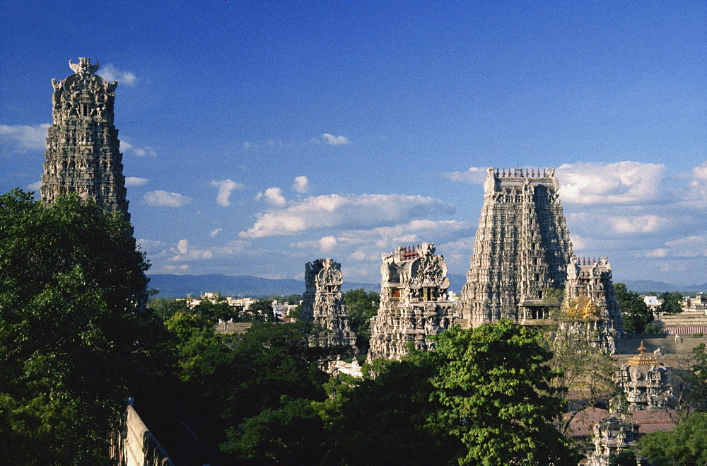 Shree Meenakshi temple, Madurai, Madras, India, Asia