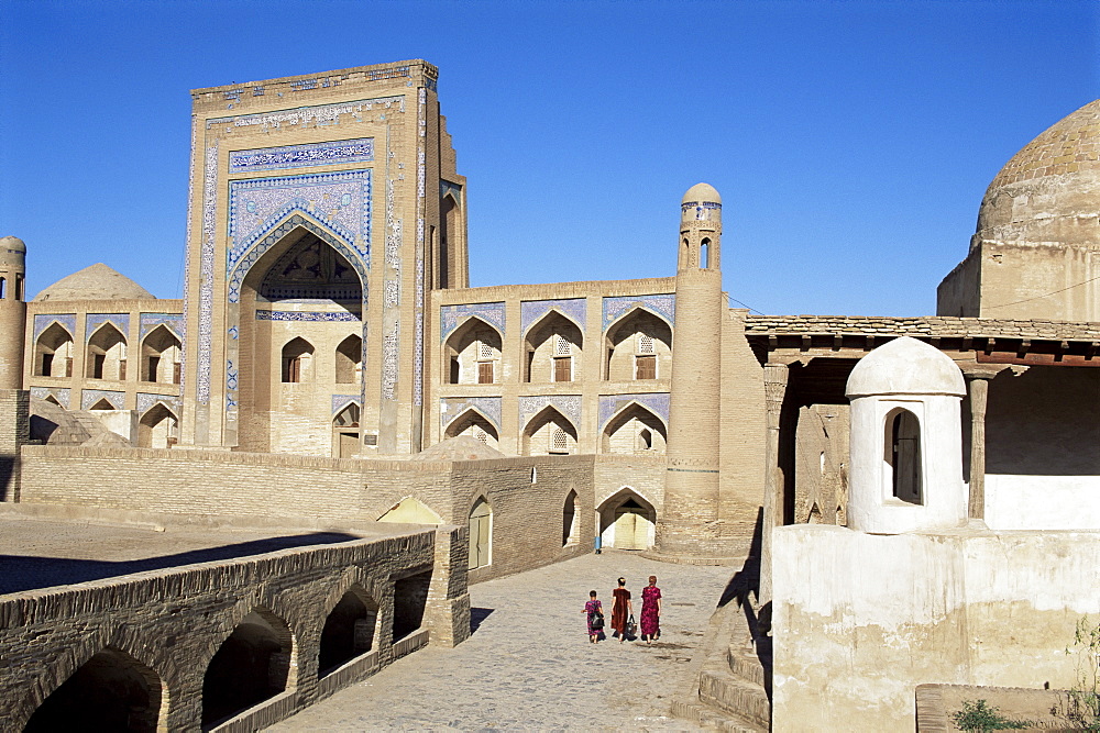 Allakuli Khan madrasah, Khiva, Uzbekistan, Central Asia, Asia