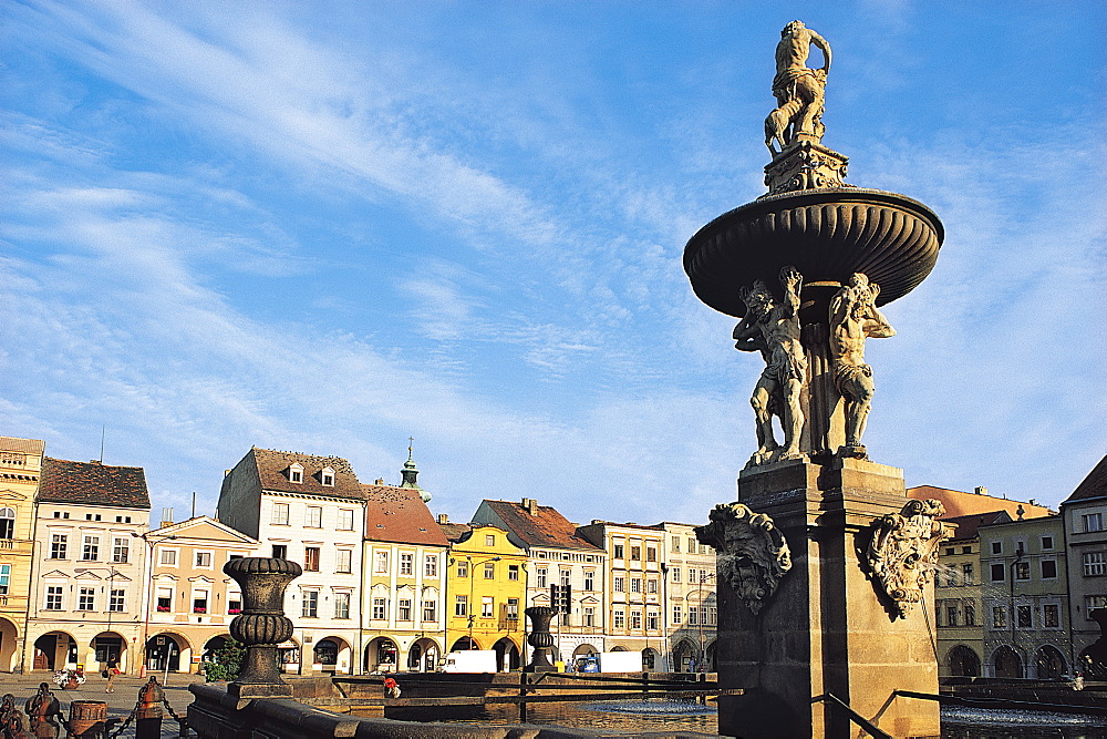 Samson's Fountain, Budejovice, Czech Republic