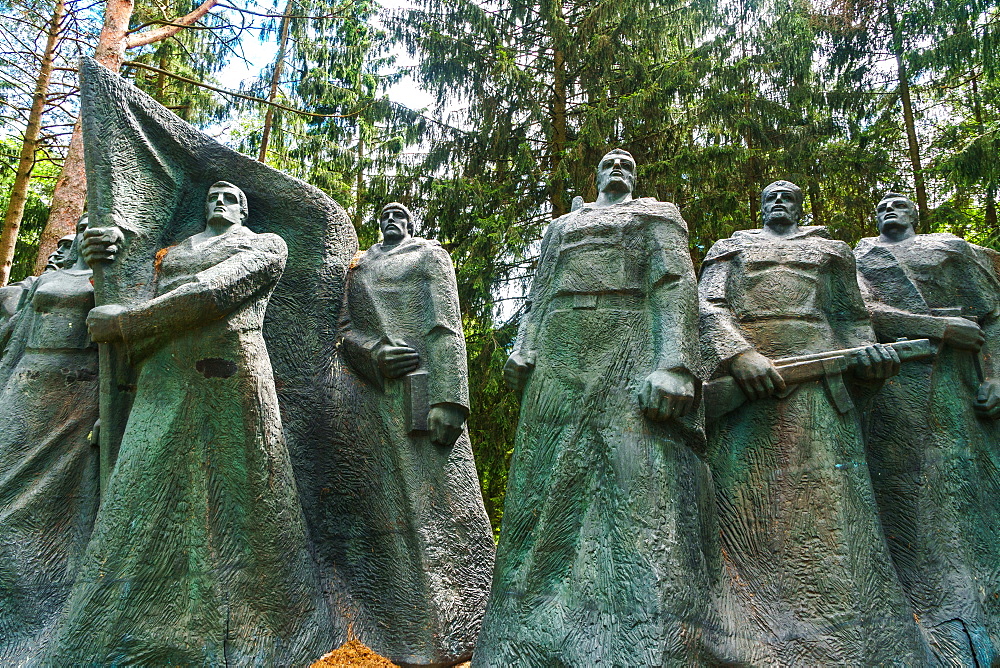 Monument to Soviet underground partisans, now banished since 1991 to a park near Vilnius, Grutas Park, Lithuania, Europe