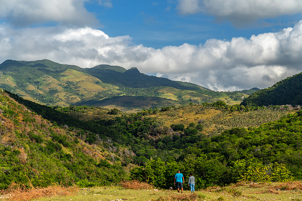 Checking out the estate on a farm near Trinidad, Cuba