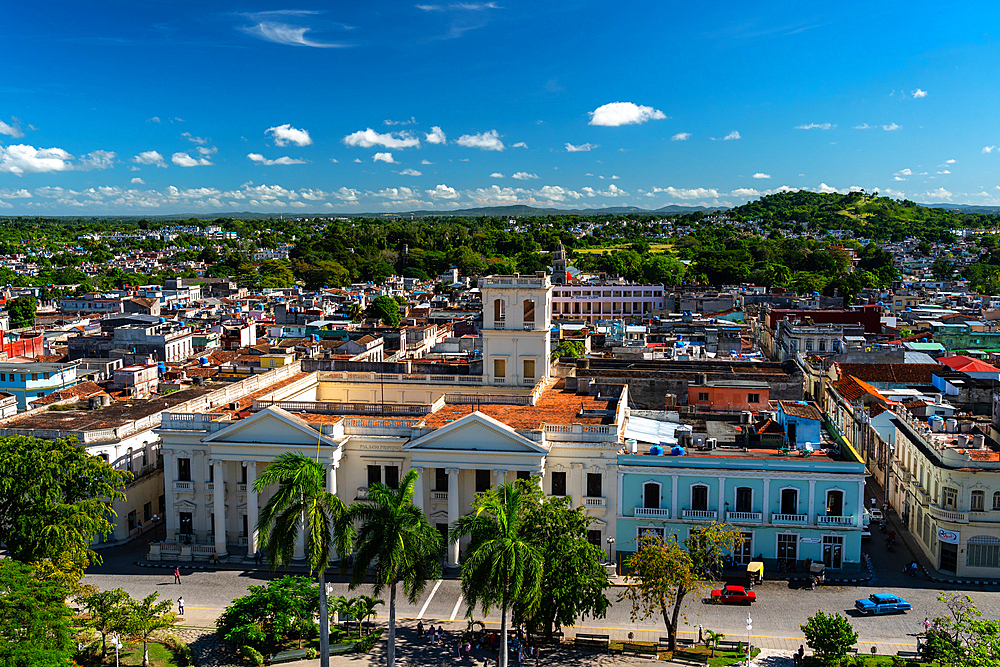 Aerial view of main square of Santa Clara 2