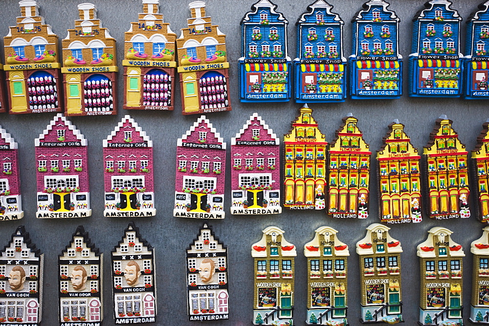 Souvenir refrigerator magnets, Amsterdam, Netherlands, Europe