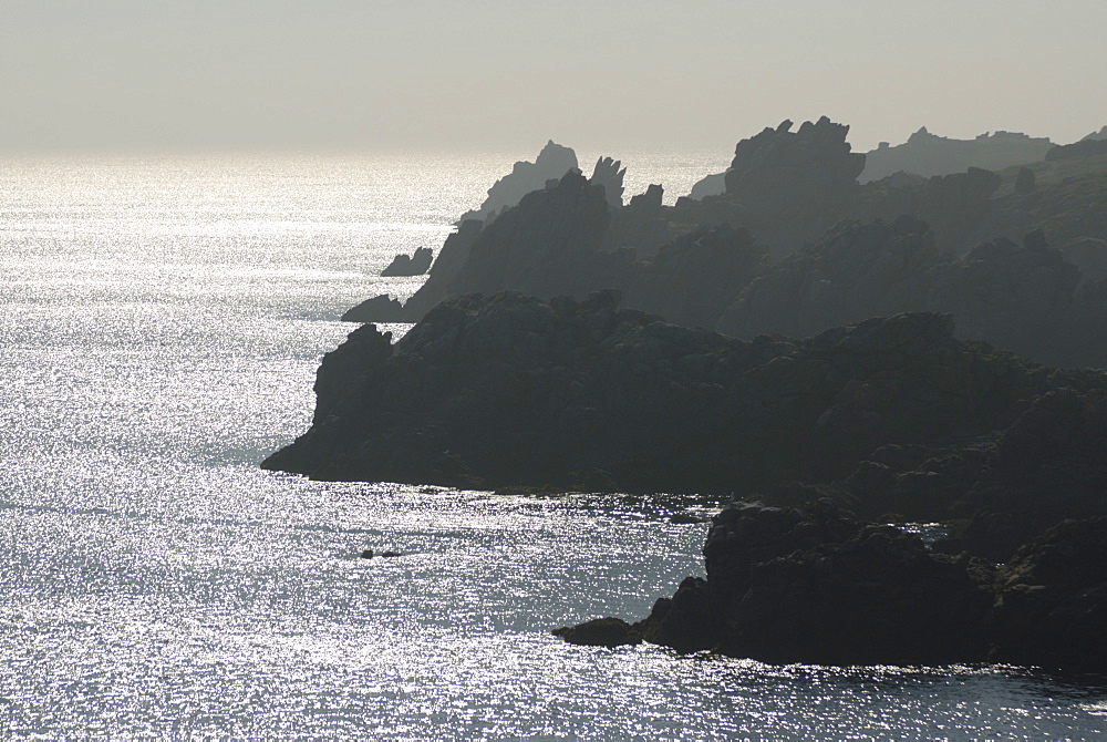 Dramatic seascape, Island of Ushant (Ile d'Ouessant), Brittany, France, Europe