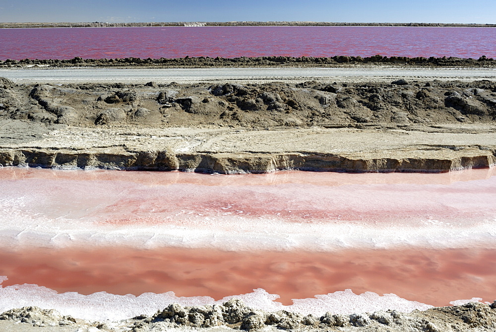 Salt winning, Walvis Bay, Namibia, Africa