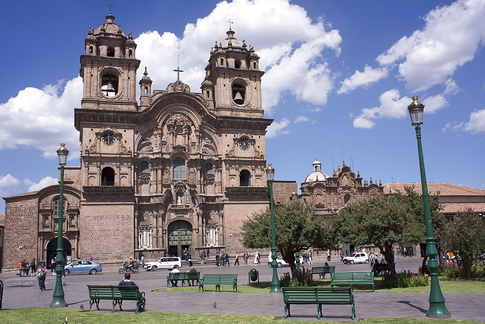 Company of Jesus Church, Plaza de Armas, Cuzco, Peru, South America 