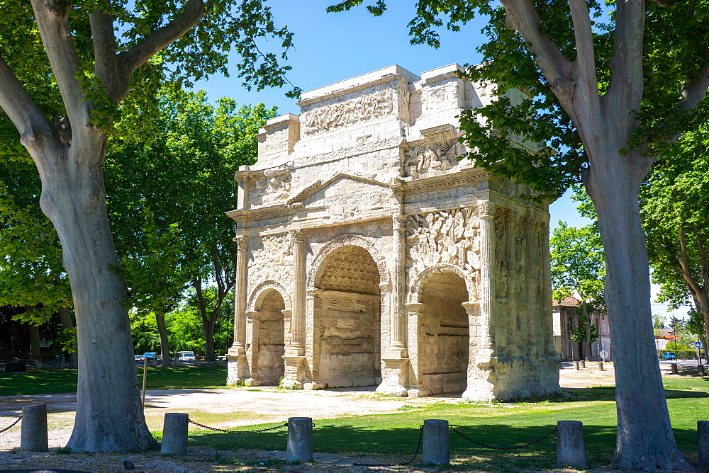 Arc de Triomphe, Orange, Vaucluse, Provence-Alpes-Cote d'Azur, Provence, France, Europe