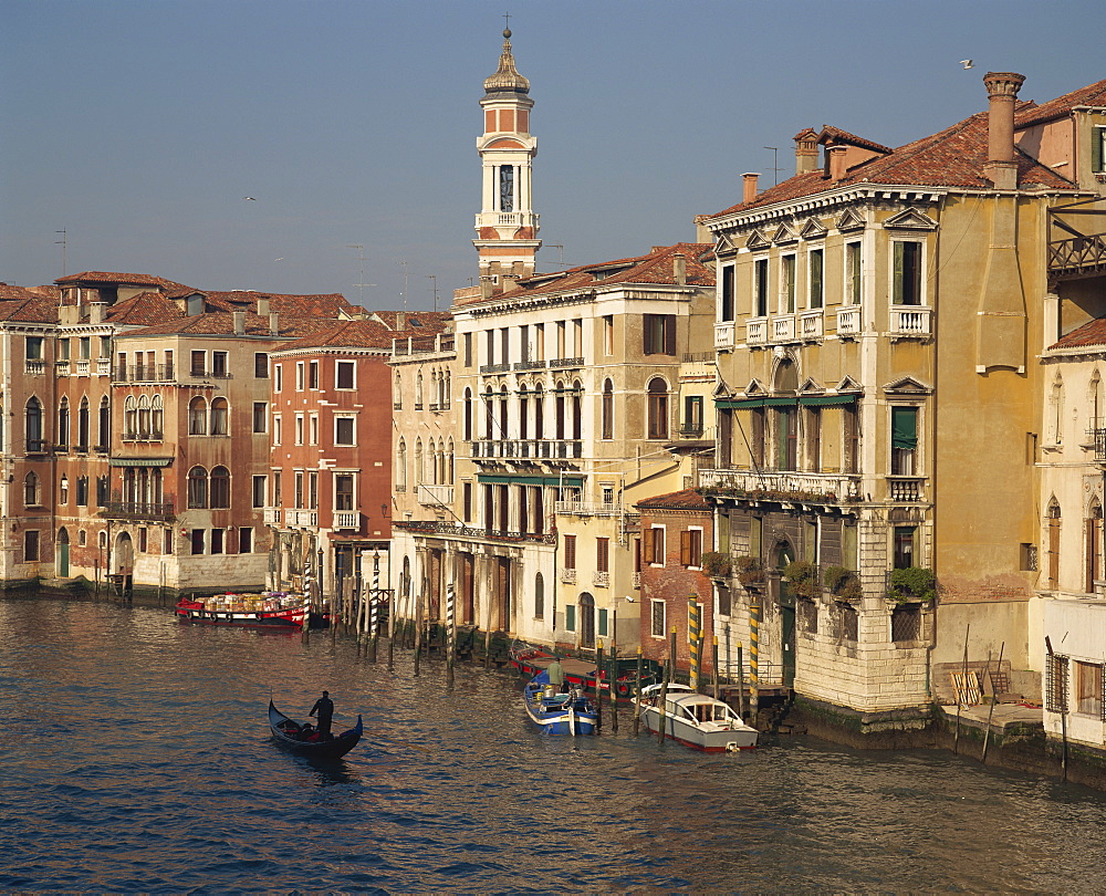 Houses on the Grand Canal in Venice, UNESCO World Heritage Site, Veneto, Italy, Europe