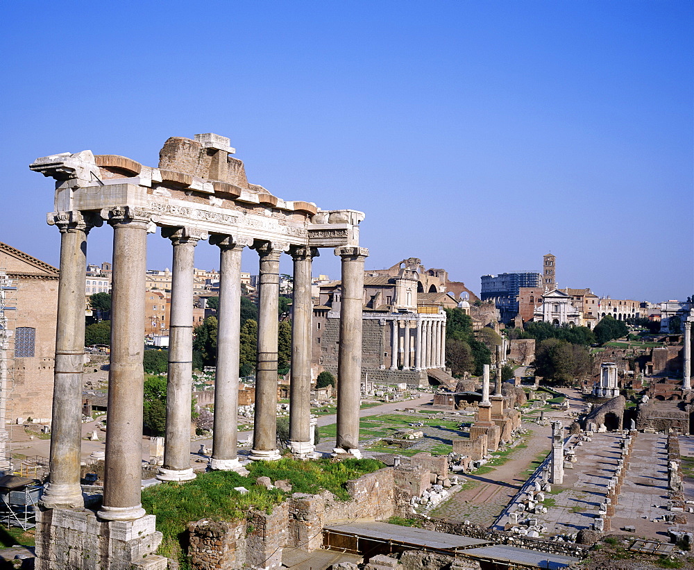 The Roman Forum in Rome, Lazio, Italy 