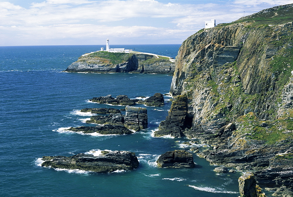 South Stack lighthouse, Isle of Anglesey, Wales, United Kingdom, Europe