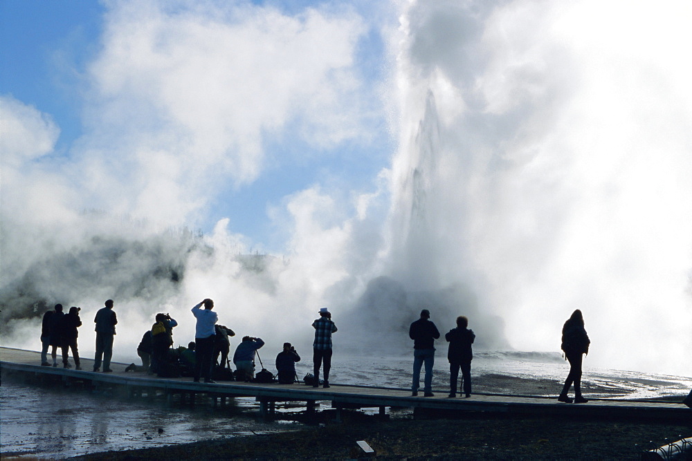 Castle Geyser, Upper Geyser Basin, Yellowstone National Park, UNESCO World Heritage Site, Wyoming, United States of America (U.S.A.), North America