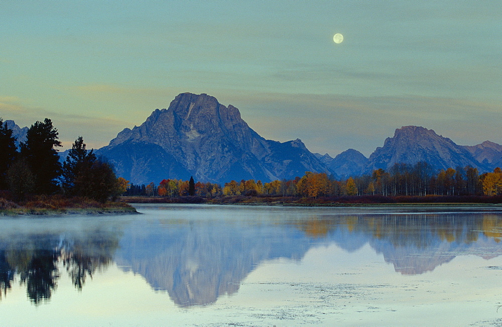 Oxbow Bend, Snake River and Tetons, Grand Tetons National park, Wyoming, USA 