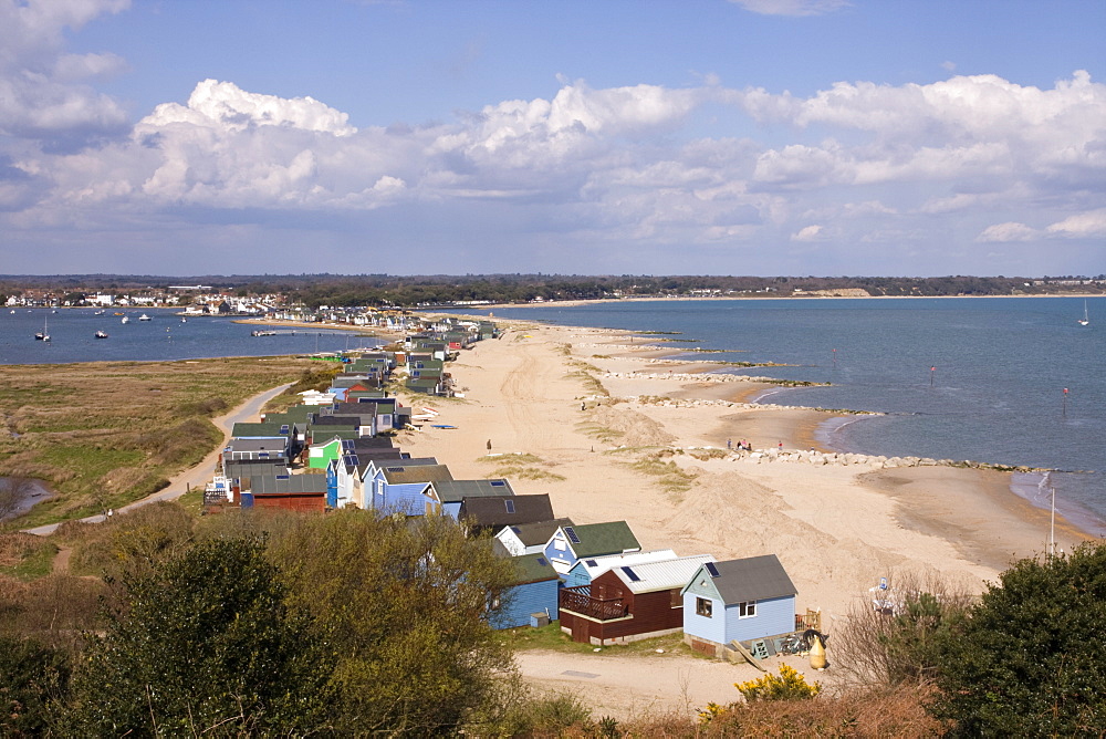 Mudeford Spit, a sandbank, Christchurch Harbour, Dorset, England, United Kingdom, Europe