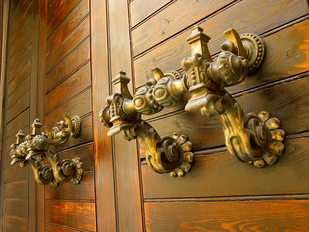 Door handles, Valletta, Malta, Europe