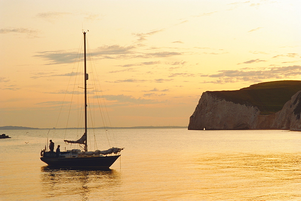 Dorset coast, near Lulworth, England, UK  