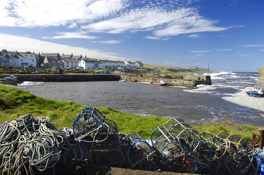 Craster harbour, Northumberland, England, United Kingdom, Europe