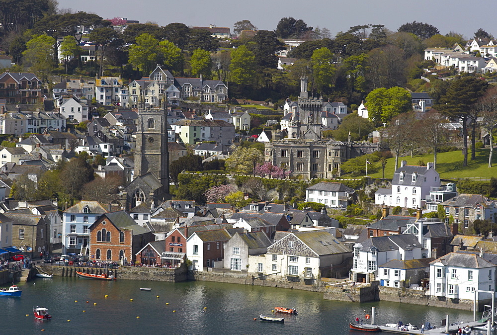 View from Penleath Point, Fowey, Cornwall, England, United Kingdom, Europe