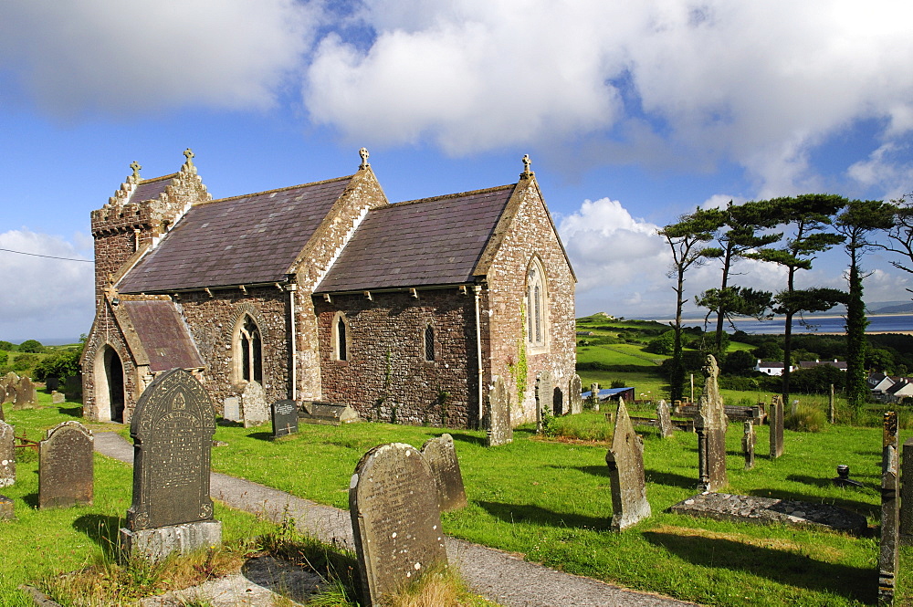 Church of St. Madoc, Llanmadoc, Gower, Wales, United Kingdom, Europe