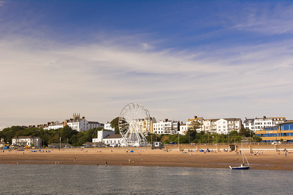 The beach and seafront, Exmouth, Devon, England, United Kingdom, Europe