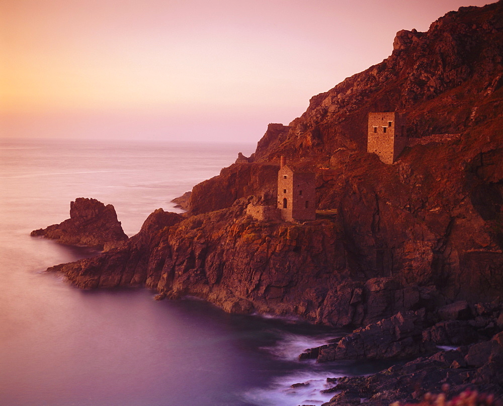 Botallack Tin Mine on the coast, Cornwall, England, UK