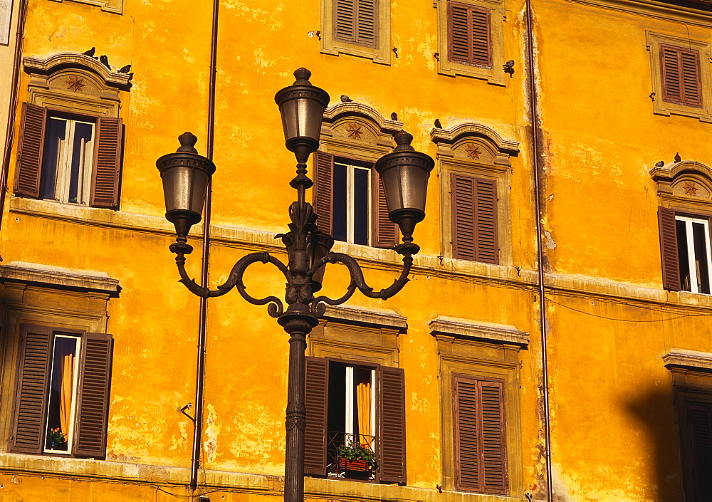 Building Exterior Showing Window Details, Rome, Italy