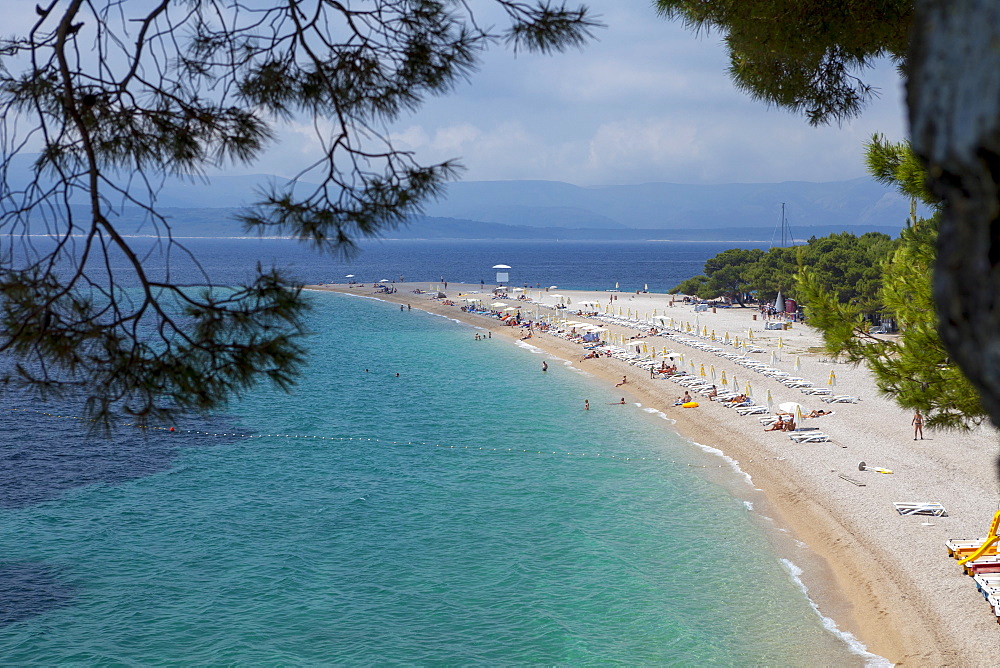 Bol, Ziatni Rat beach, Brac Island, Dalmatian Coast, Croatia, Europe 