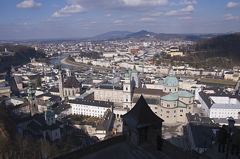 View from the Hohensalzburg Fortress, Salzburg, Austria, Europe