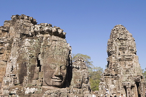 Bayon Temple, late 12th century, Buddhist, Angkor Thom, Angkor, UNESCO World Heritage Site, Siem Reap, Cambodia, Indochina, Southeast Asia, Asia