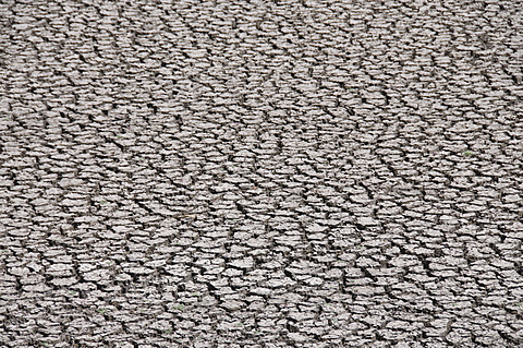 Cracked river bed in drought, Mexico, North America