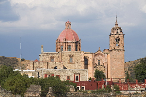 Church of Templo de San Cayetano or La Valenciana in the suburb of La Valenciana,  in Guanajuato, UNESCO World Heritage Site, Guanajuato State, Mexico, North America