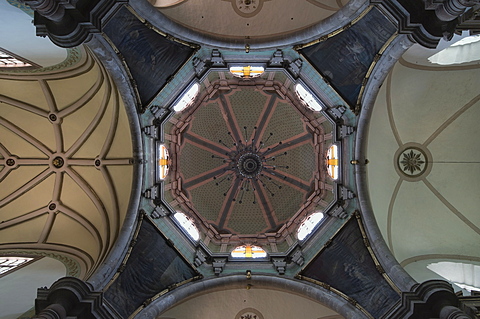 Interior dome of the church of  Iglesia de San Diego in Guanajuato, a UNESCO World Heritage Site, Guanajuato State, Mexico, North America