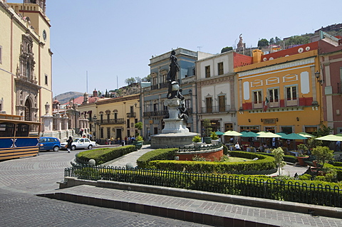 Plaza de la Paz in Guanajuato, a UNESCO World Heritage Site, Guanajuato, Guanajuato State, Mexico, North America