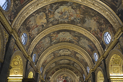 Interior of St. John's Co-Cathedral, Valletta, Malta, Europe