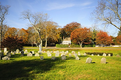 Cemetery, East Hampton, The Hamptons, Long Island, New York State, United States of America, North America