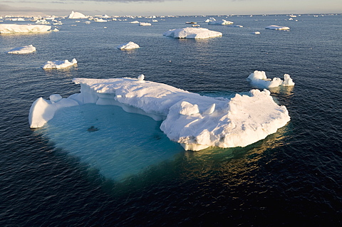 Ice in the Antarctic Sound, The Antarctic Peninsula, Antarctica, Polar Regions