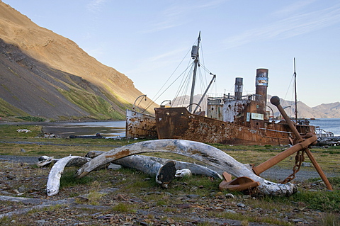 Old whaling station, Grytviken, South Georgia, South Atlantic