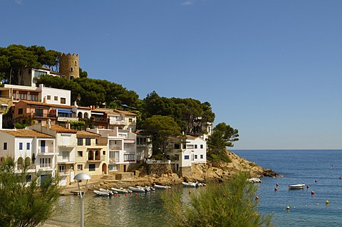 The beautiful cove of Sa Tuna, near Begur, Costa Brava, Catalonia, Spain, Mediterranean, Europe