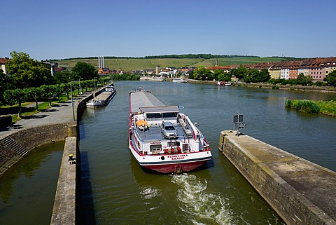 Shipping on the River Main, Wurzburg, Bavaria, Germany, Europe